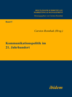 cover image of Kommunikationspolitik im 21. Jahrhundert